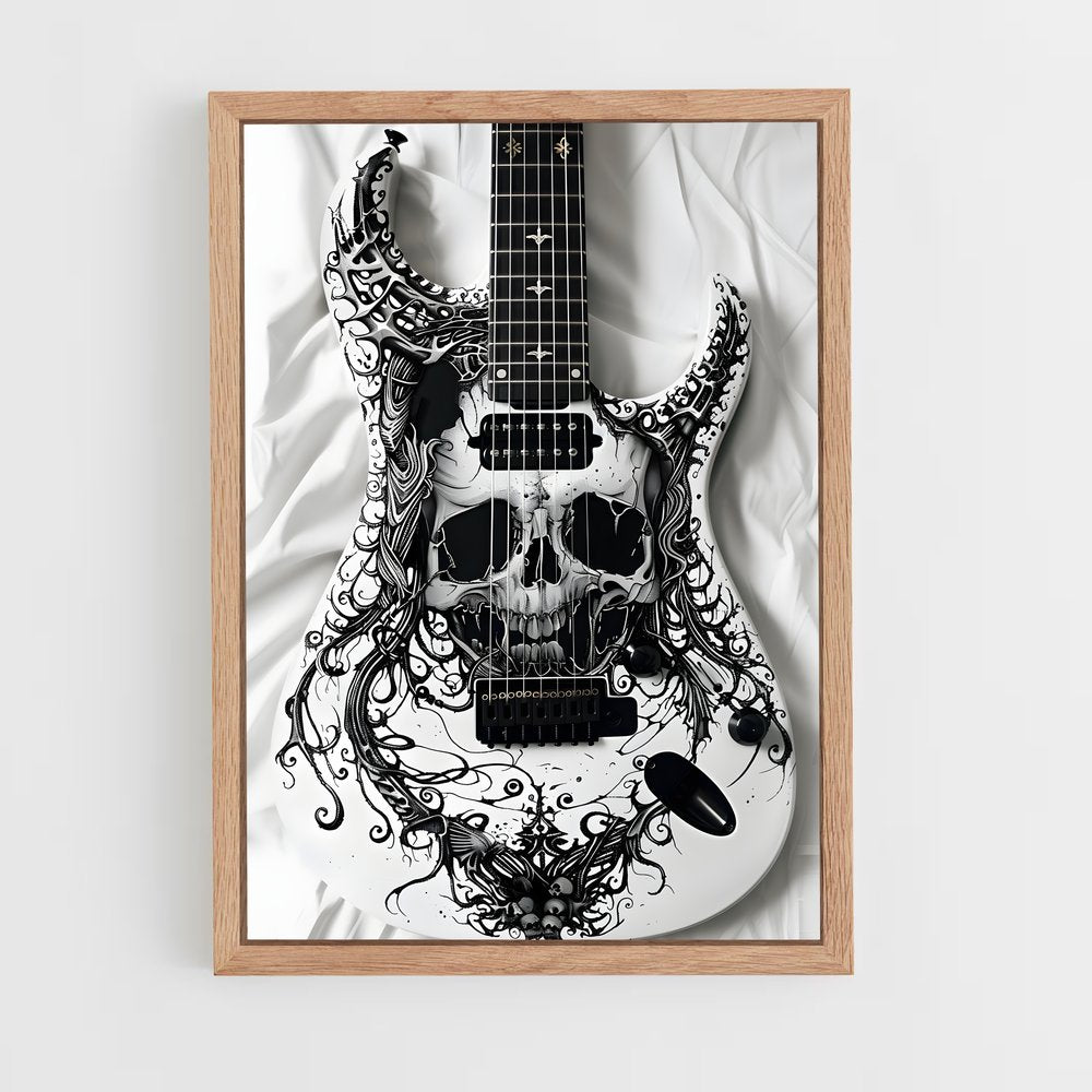 ap-electric guitar-3 cadre Bois clair