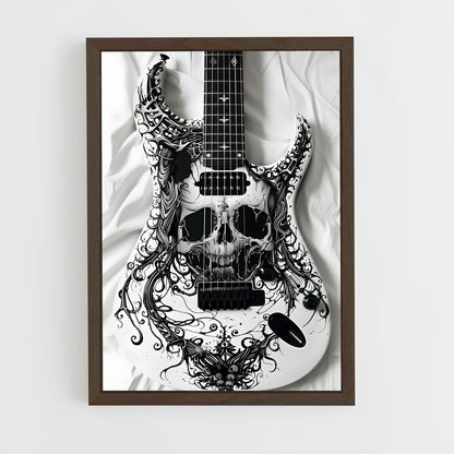 ap-electric guitar-3 cadre Bois foncé