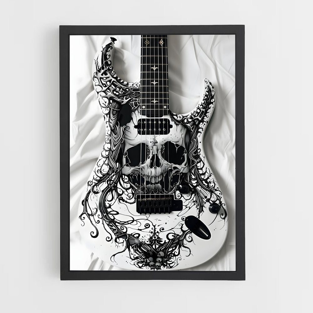 ap-electric guitar-3 cadre Noir