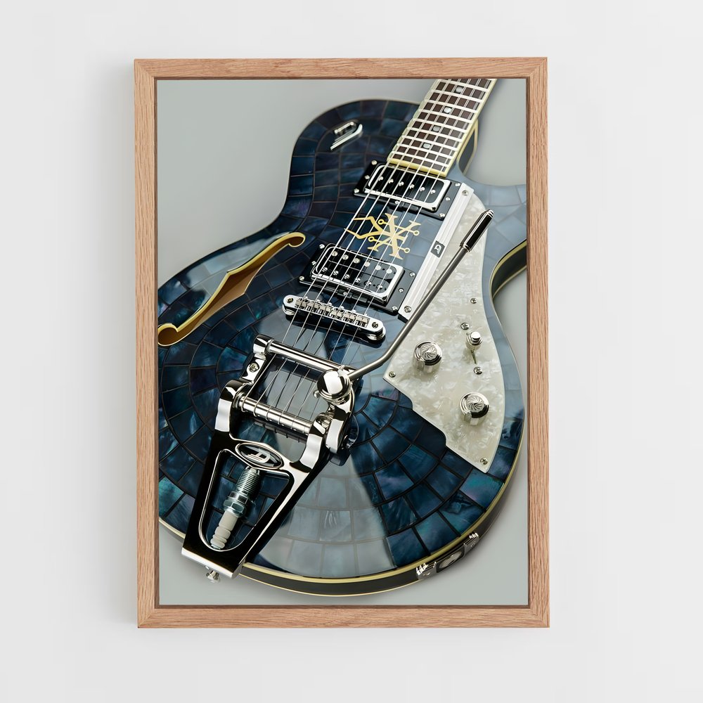 ap-electric guitar-5 cadre Bois clair