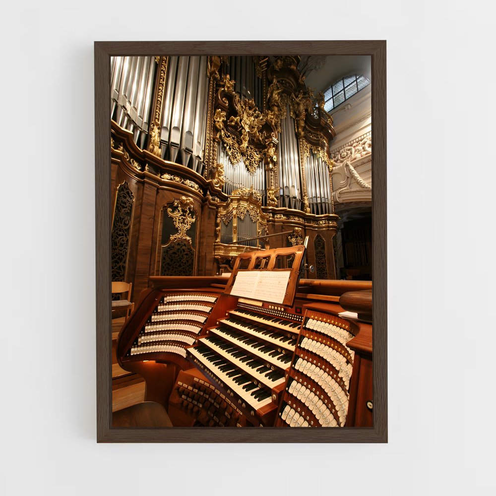 ap-electric organ-2 cadre Bois foncé