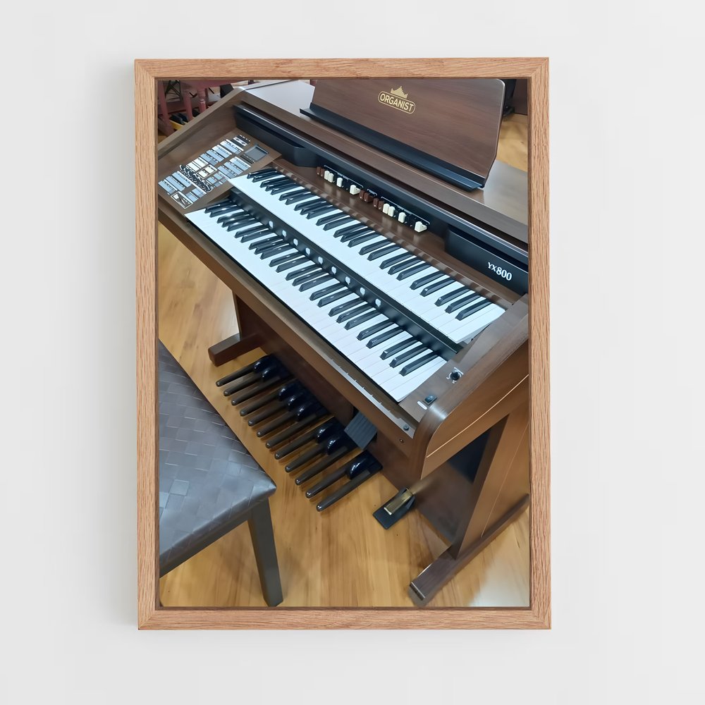 ap-electric organ-3 cadre Bois clair