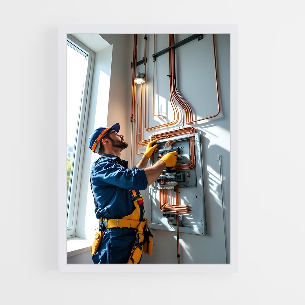 ap-electrician-3 cadre Blanc