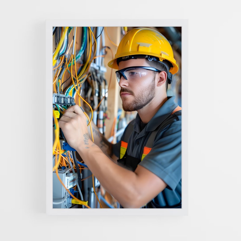 ap-electrician-4 cadre Blanc