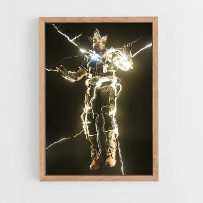 ap-electro spider-man-1 cadre Bois clair