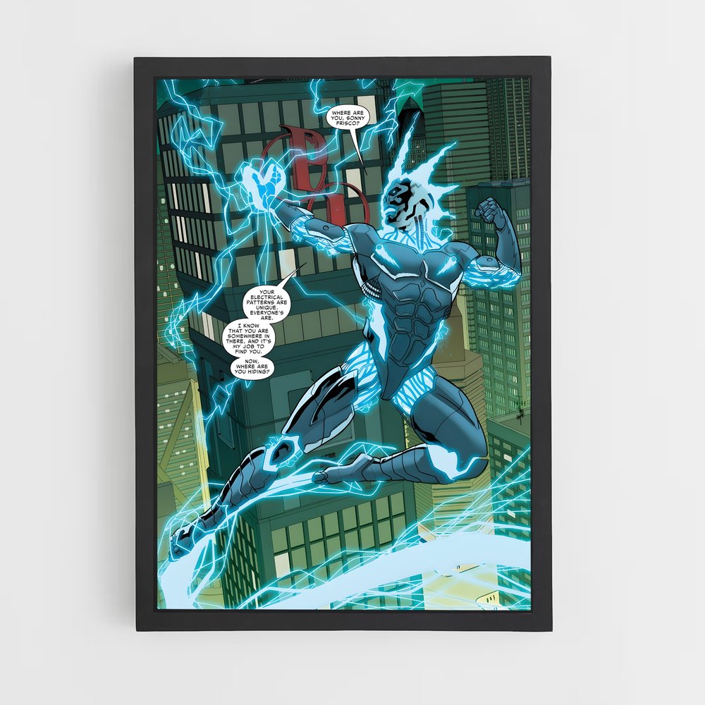 ap-electro spider-man-4 cadre Noir