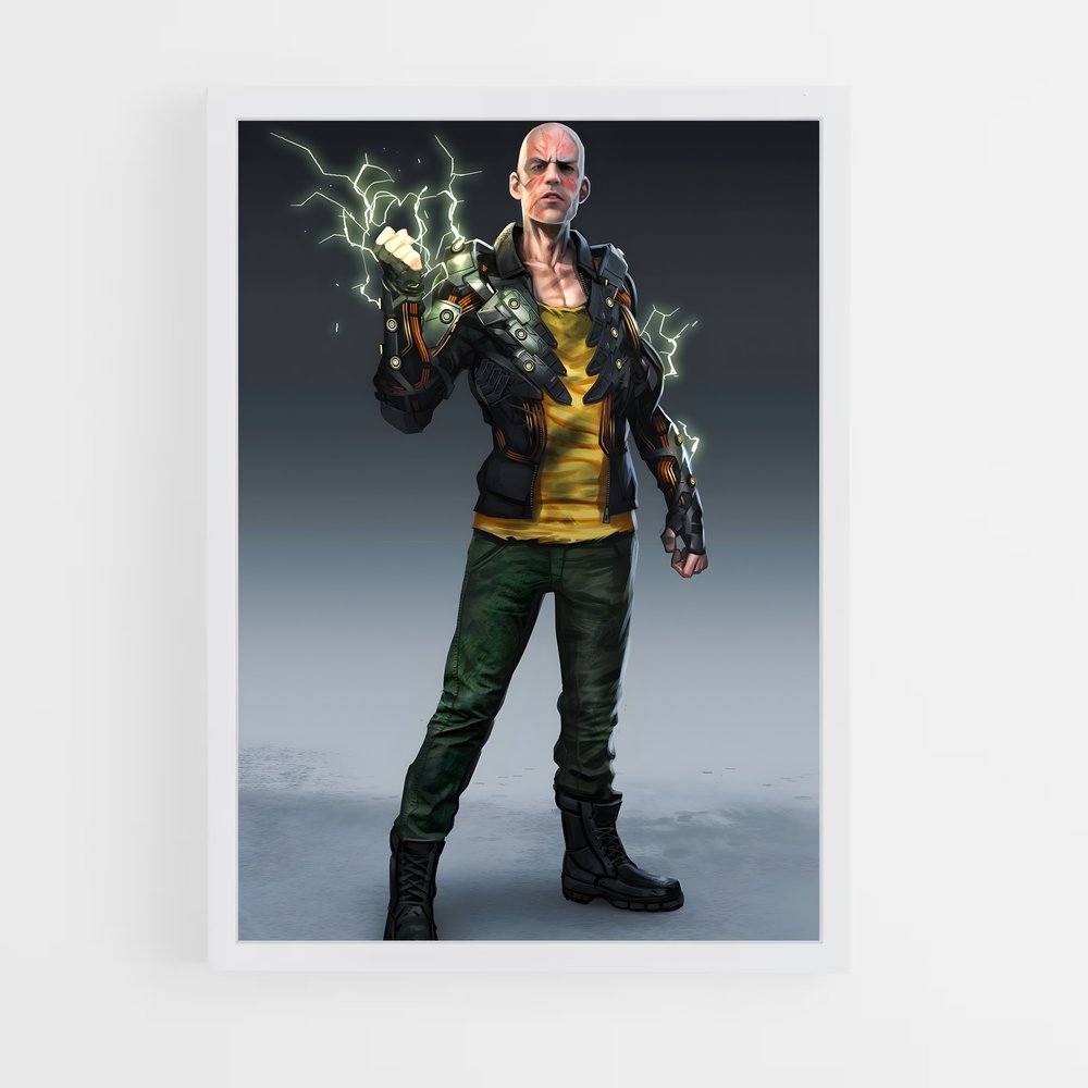 ap-electro spider-man-5 cadre Blanc