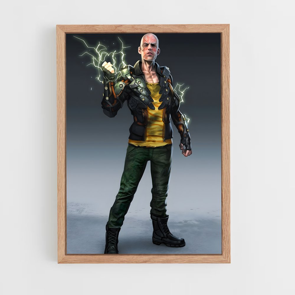 ap-electro spider-man-5 cadre Bois clair