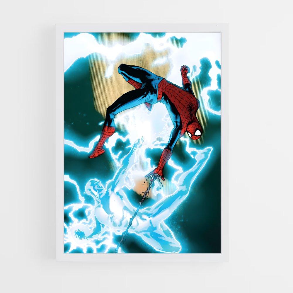 ap-electro spider-man-6 cadre Blanc