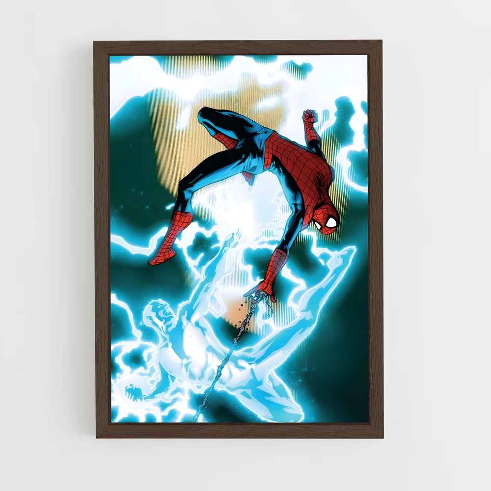 ap-electro spider-man-6 cadre Bois foncé