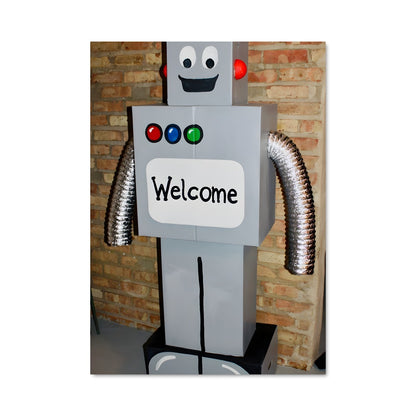 Poster Robot en Fer Blanc