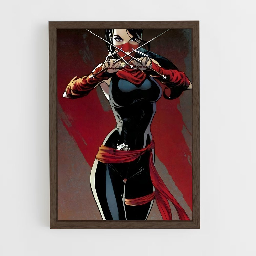 ap-elektra daredevil-12 cadre Bois foncé