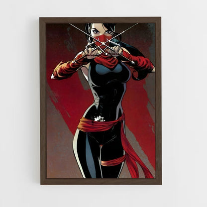 ap-elektra daredevil-12 cadre Bois foncé