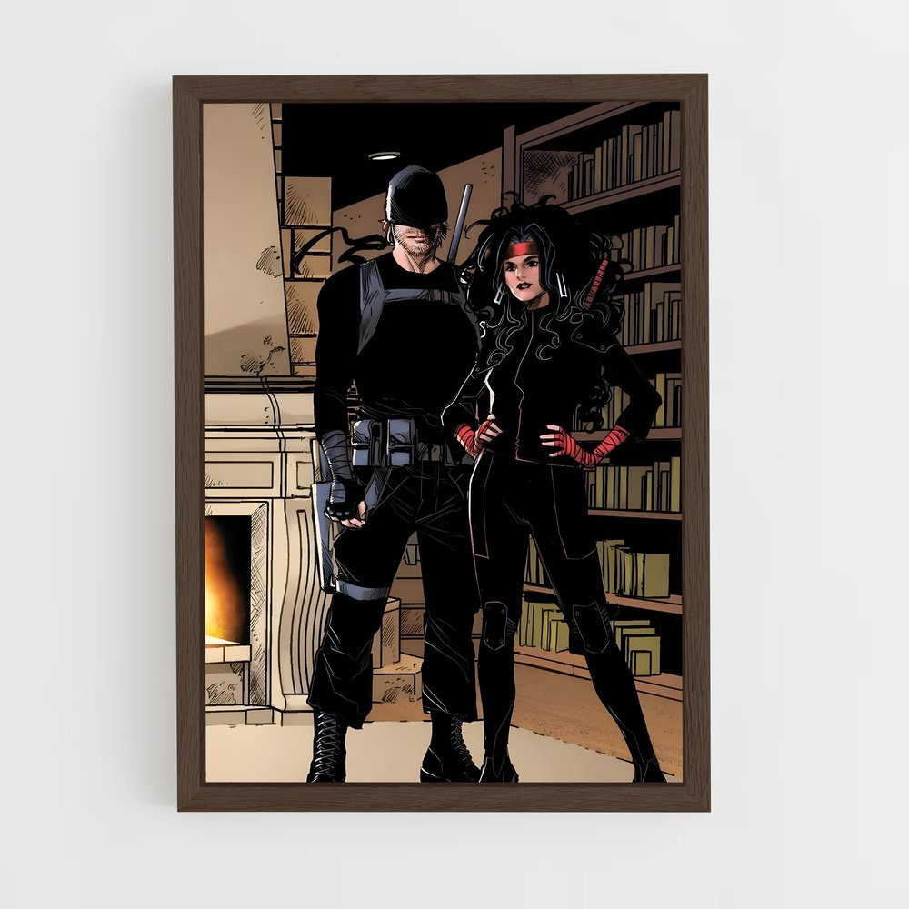 ap-elektra daredevil-6 cadre Bois foncé