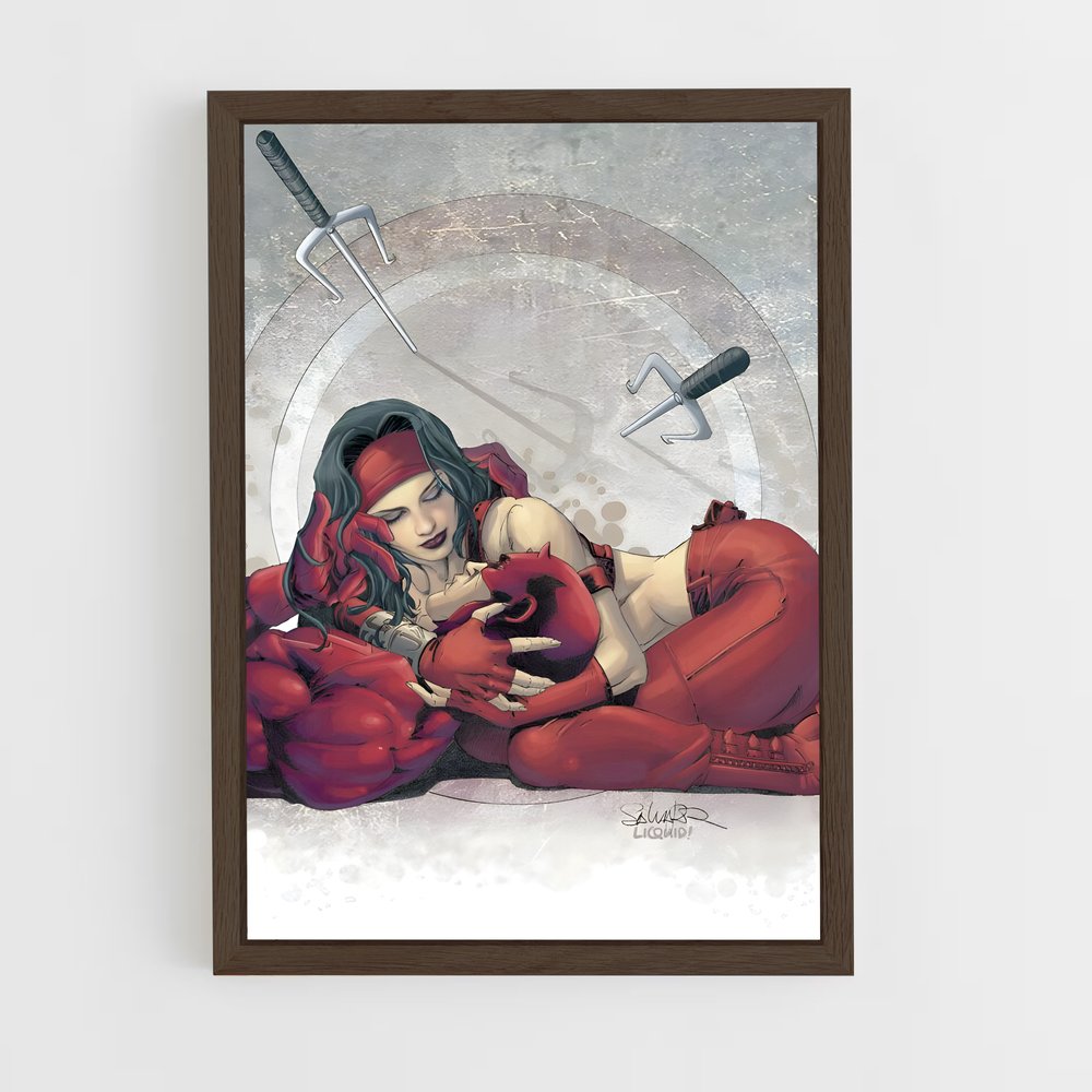ap-elektra daredevil-7 cadre Bois foncé