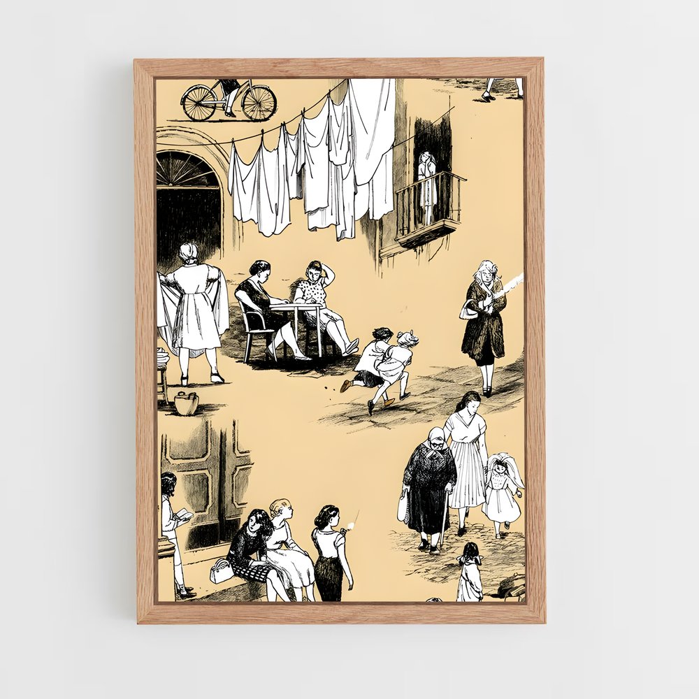 ap-elena ferrante-8 cadre Bois clair