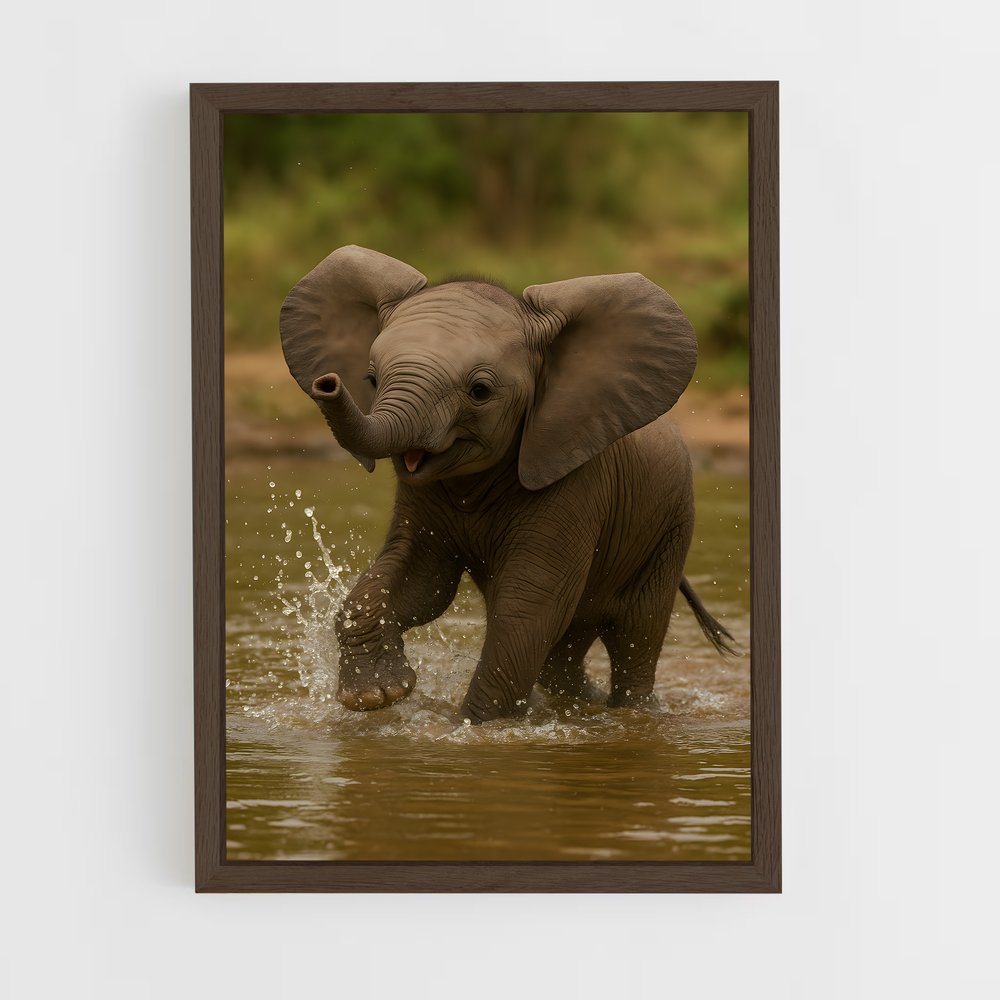 ap-elephant-1 cadre Bois foncé