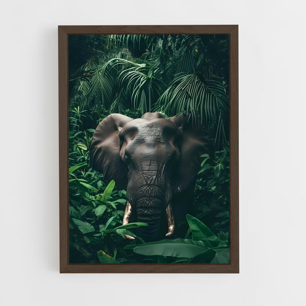 ap-elephant-11 cadre Bois foncé