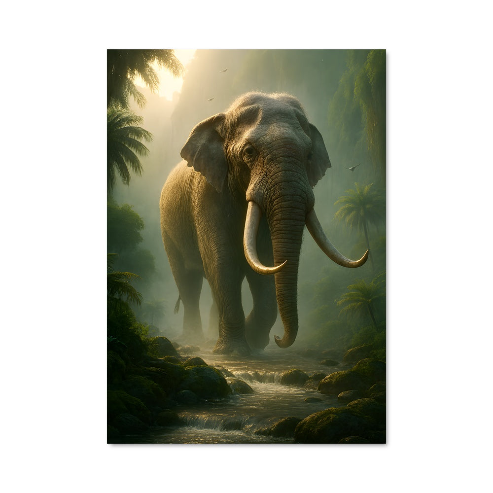 Poster Éléphant Aquatique
