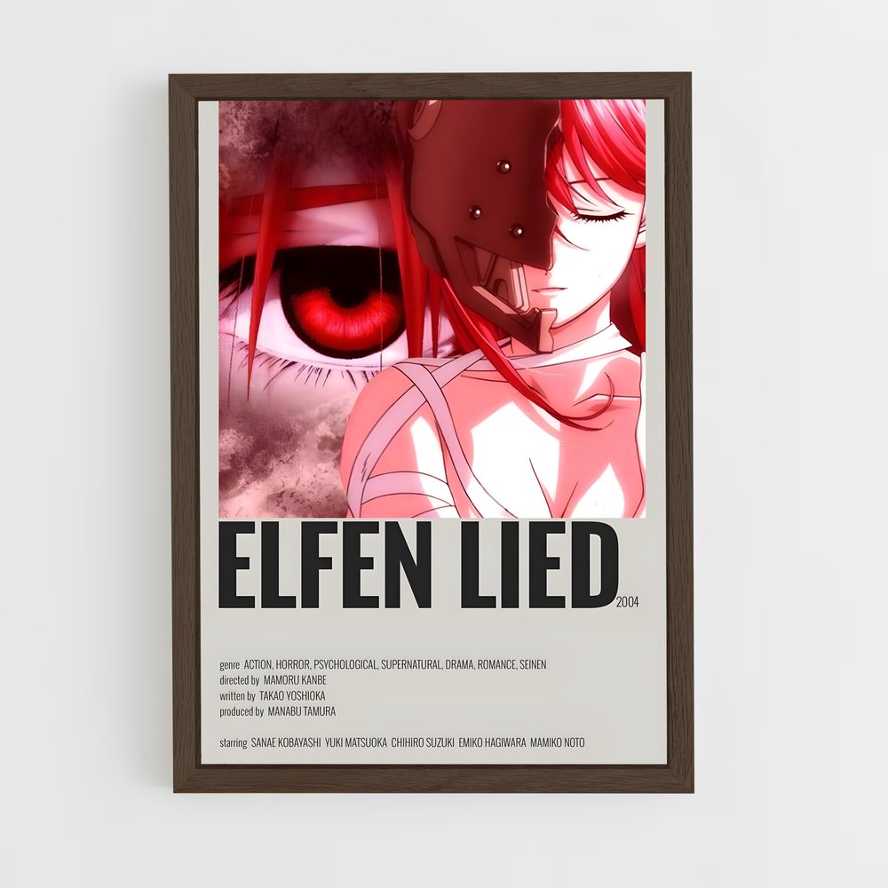 ap-elfen lied-1 cadre Bois foncé