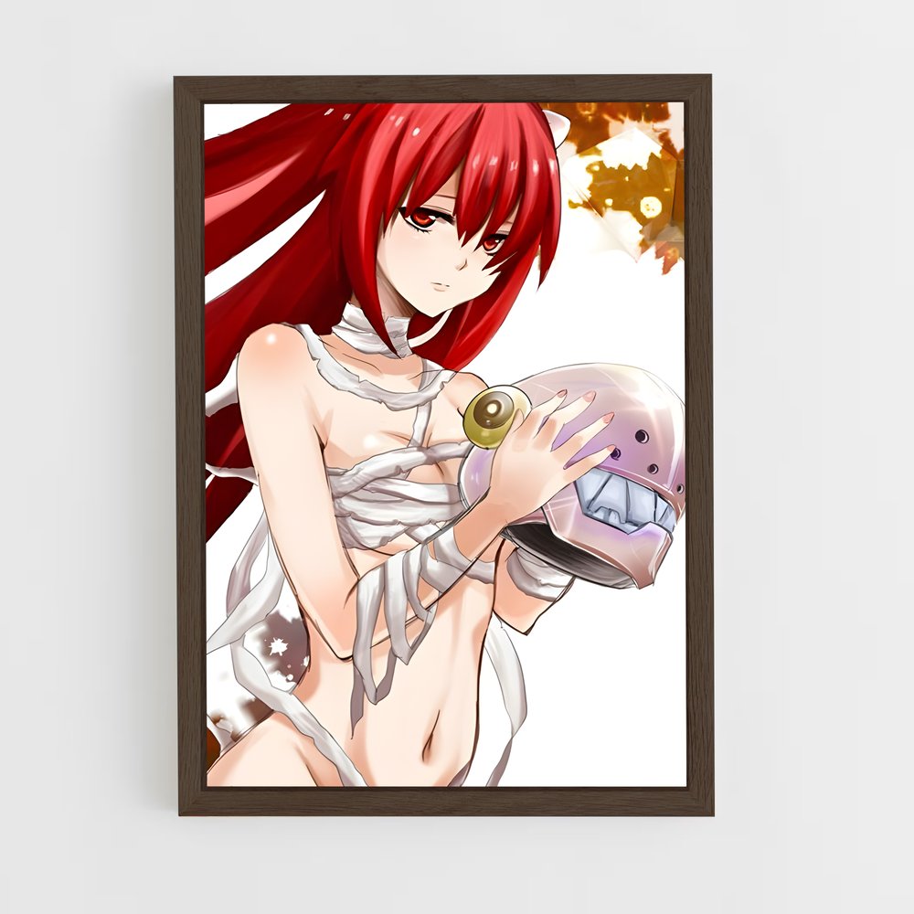 ap-elfen lied-5 cadre Bois foncé