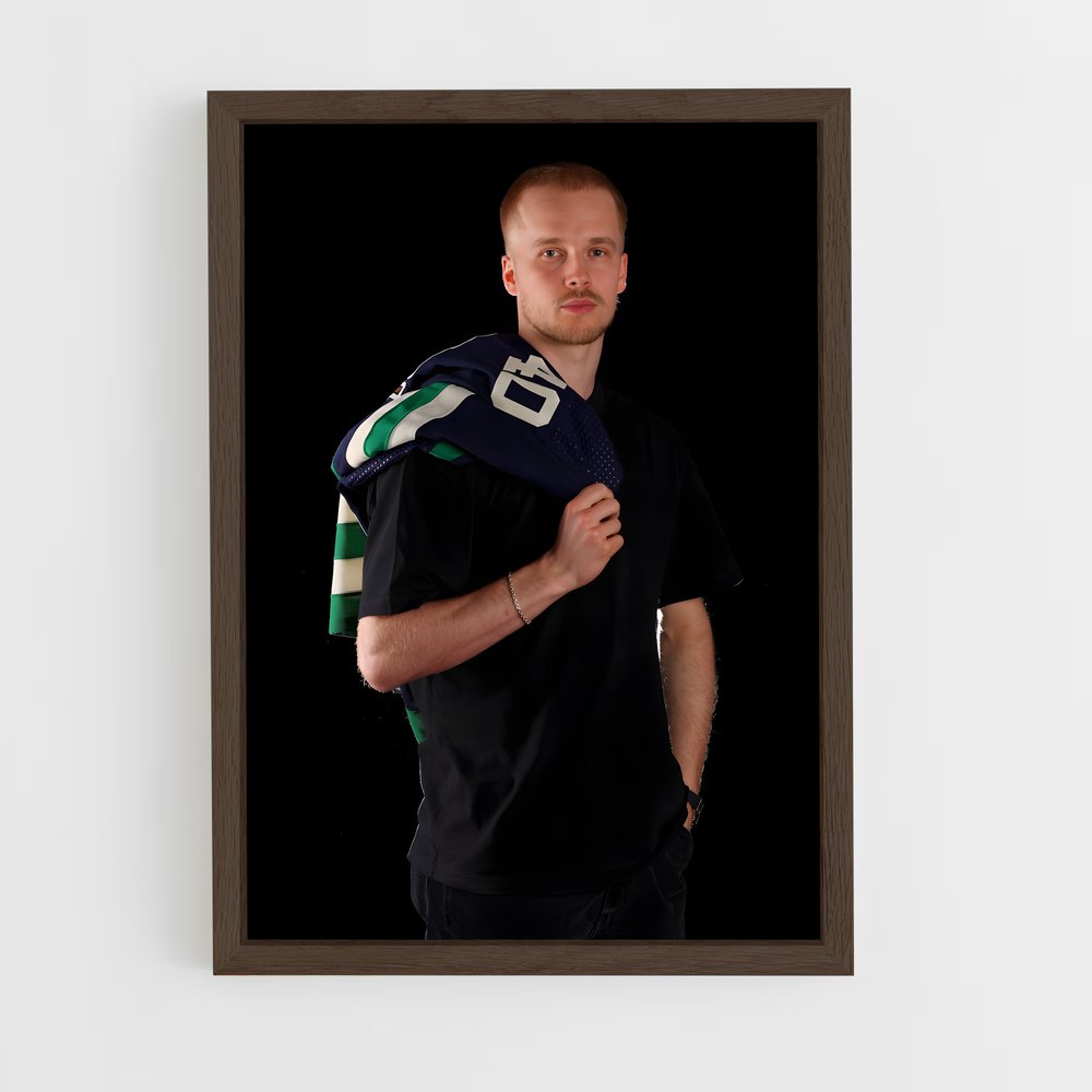 ap-elias pettersson-9 cadre Bois foncé