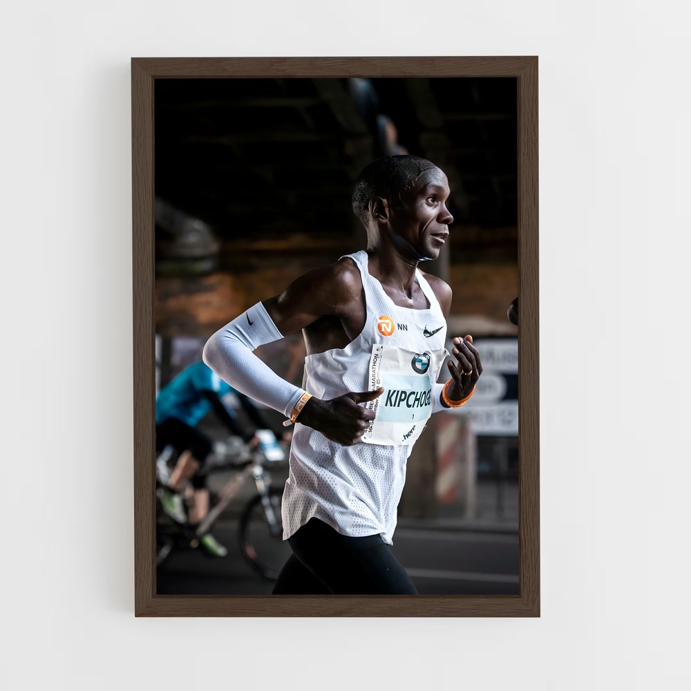 ap-eliud kipchoge-2 cadre Bois foncé