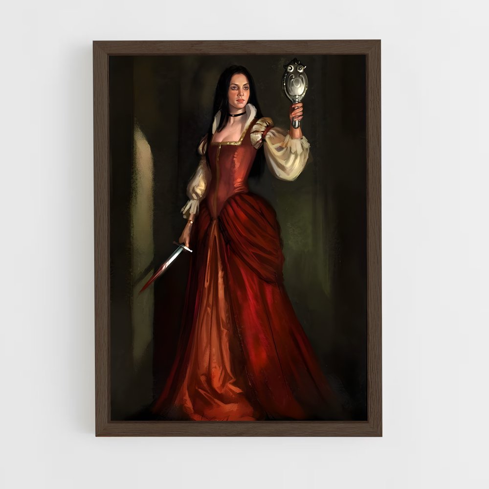 ap-elizabeth bathory-2 cadre Bois foncé
