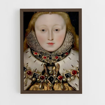 ap-elizabeth i-9 cadre Bois foncé