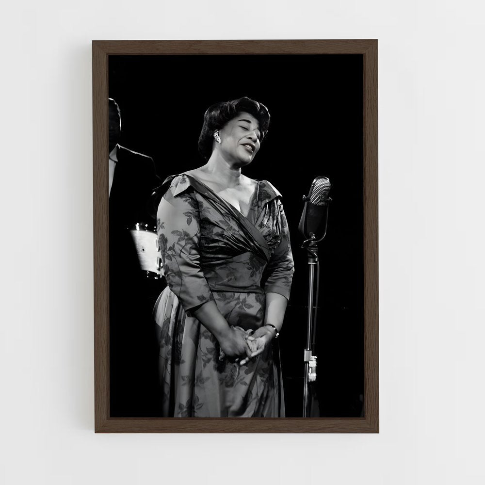 ap-ella fitzgerald-1 cadre Bois foncé
