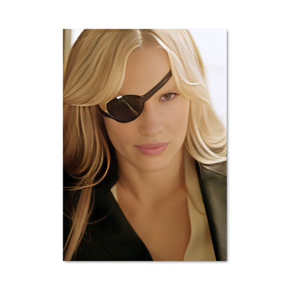 Poster Femme Rayée