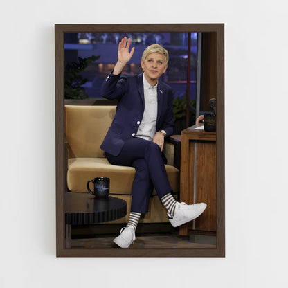 ap-ellen degeneres-2 cadre Bois foncé
