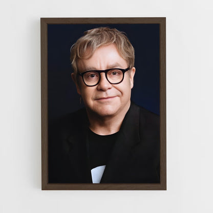 ap-elton john-1 cadre Bois foncé
