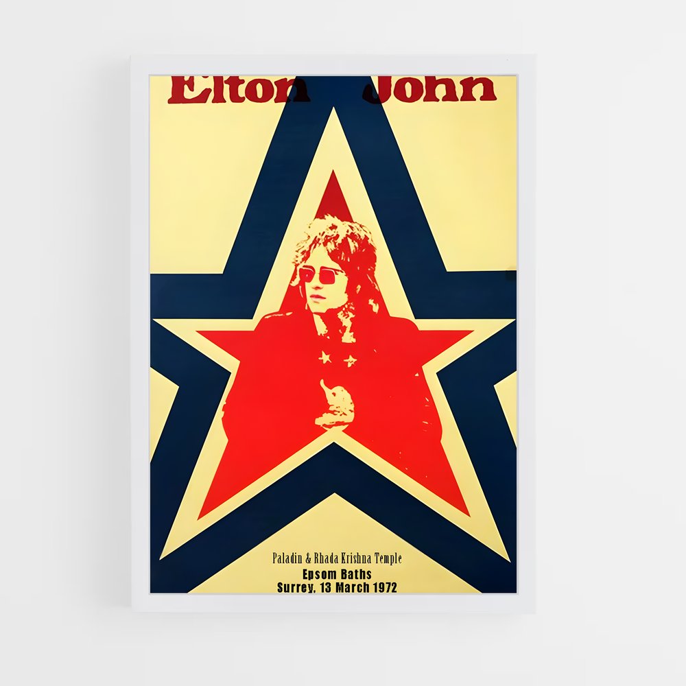 ap-elton john-3 cadre Blanc