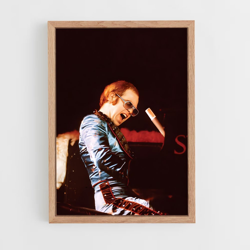 ap-elton john-5 cadre Bois clair