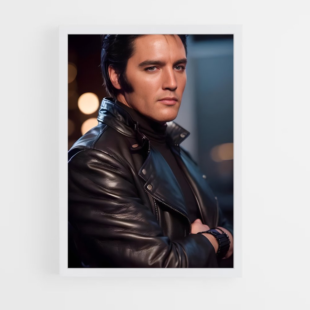 ap-elvis presley-5 cadre Blanc