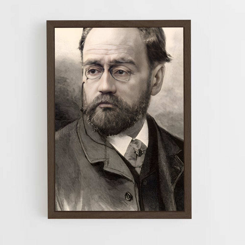 ap-emile zola-1 cadre Bois foncé