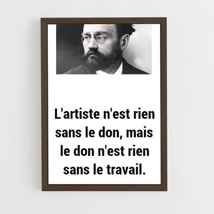 ap-emile zola-3 cadre Bois foncé