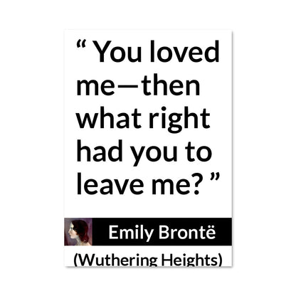 Poster L'Esprit de Wuthering Heights