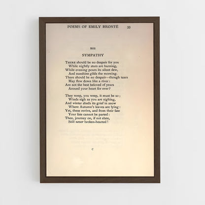 ap-emily bronte-2 cadre Bois foncé