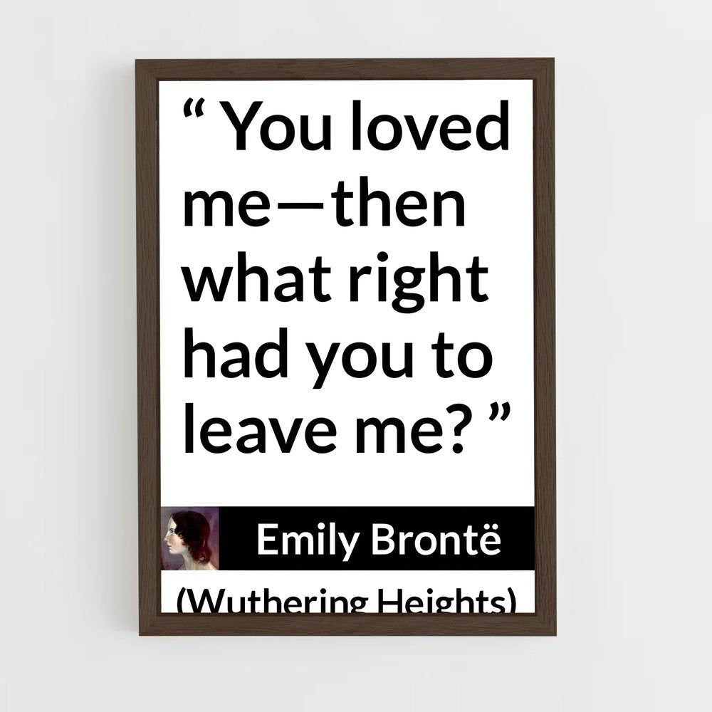 ap-emily bronte-8 cadre Bois foncé