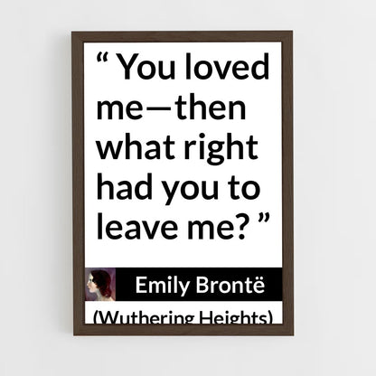 ap-emily bronte-8 cadre Bois foncé