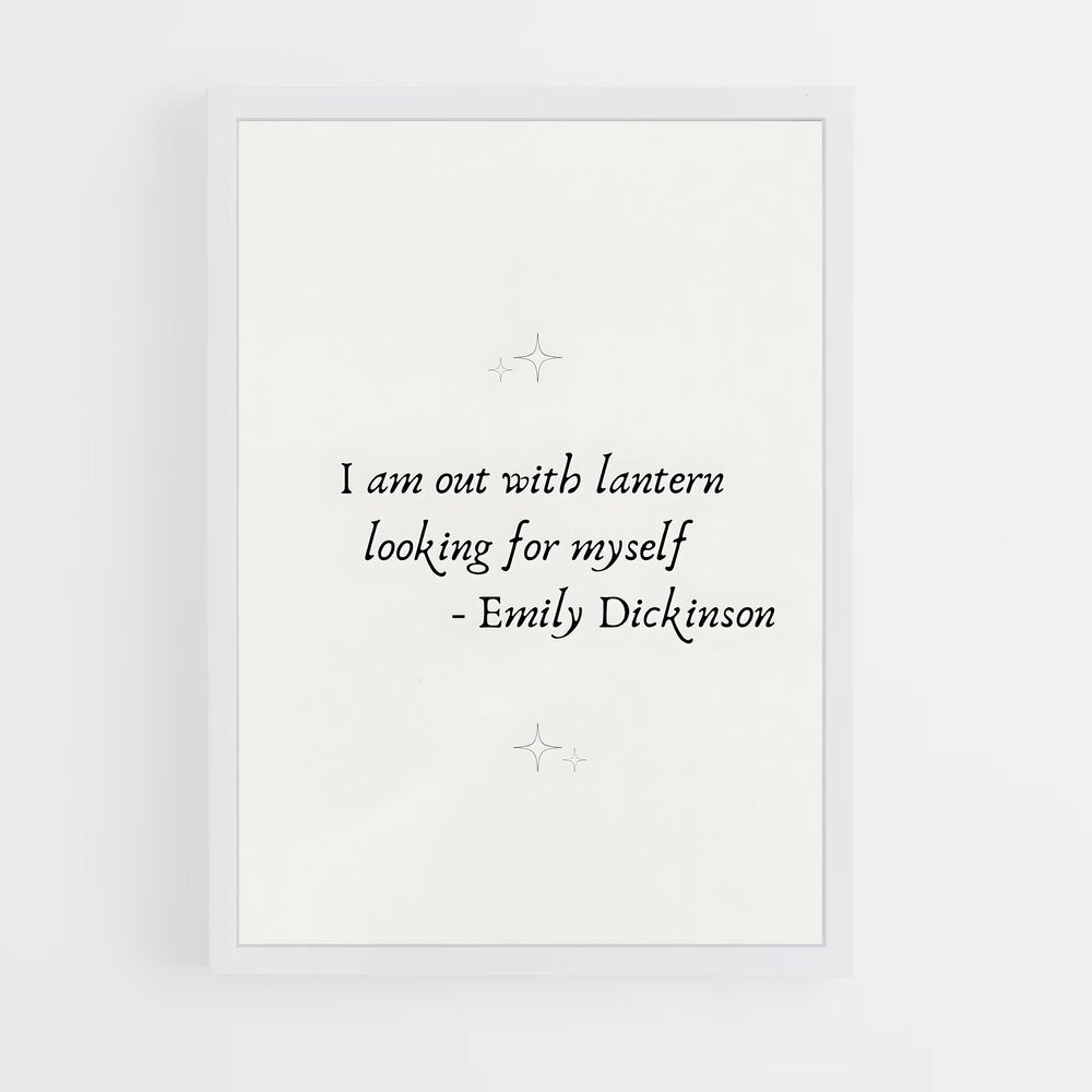 ap-emily dickinson-4 cadre Blanc