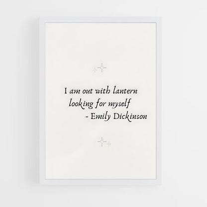 ap-emily dickinson-4 cadre Blanc