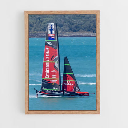 ap-emirates team new zealand-1 cadre Bois clair