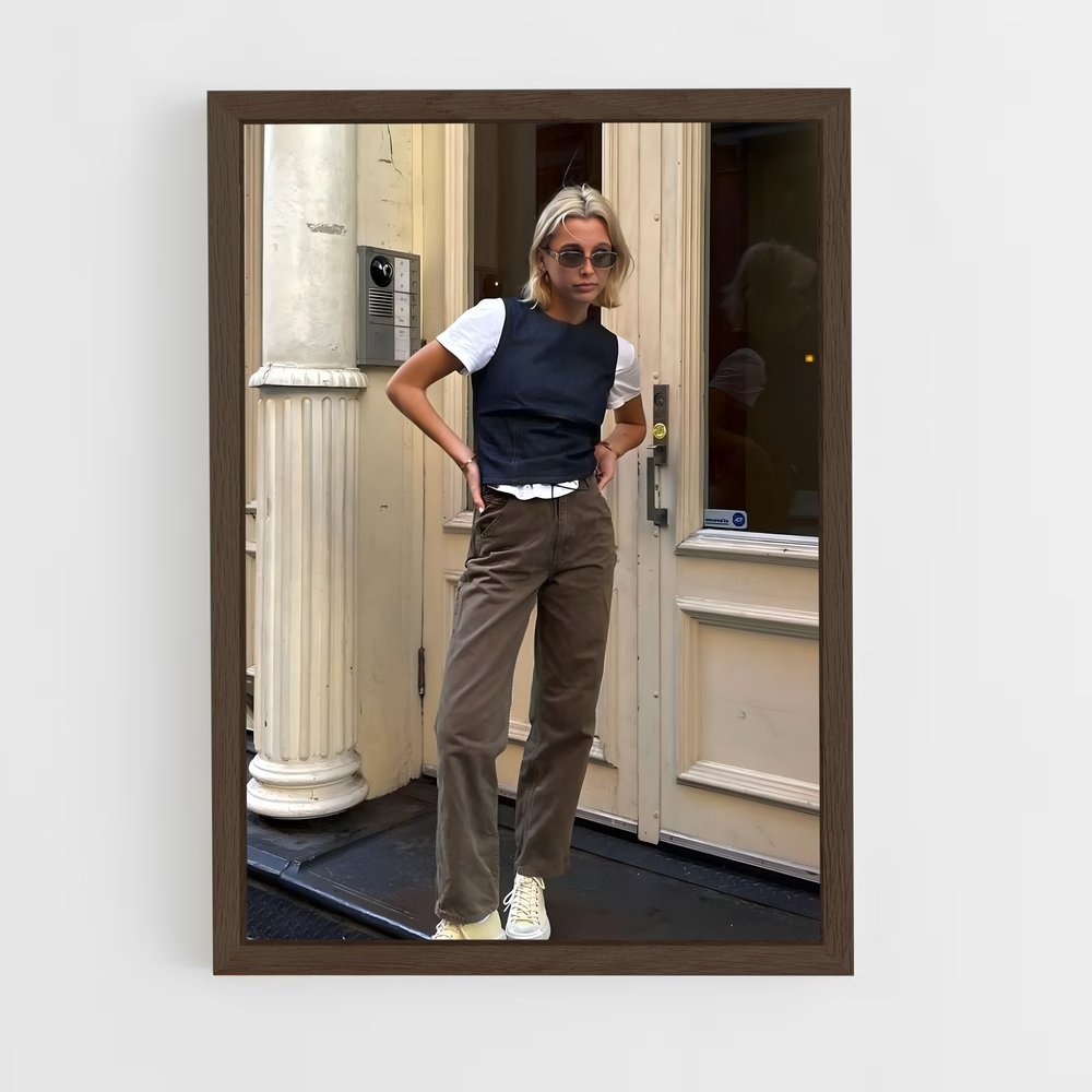 ap-emma chamberlain-2 cadre Bois foncé