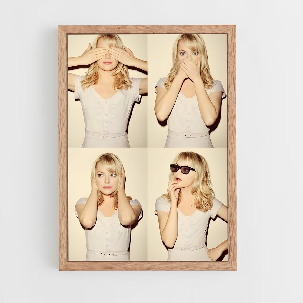 ap-emma stone-2 cadre Bois clair