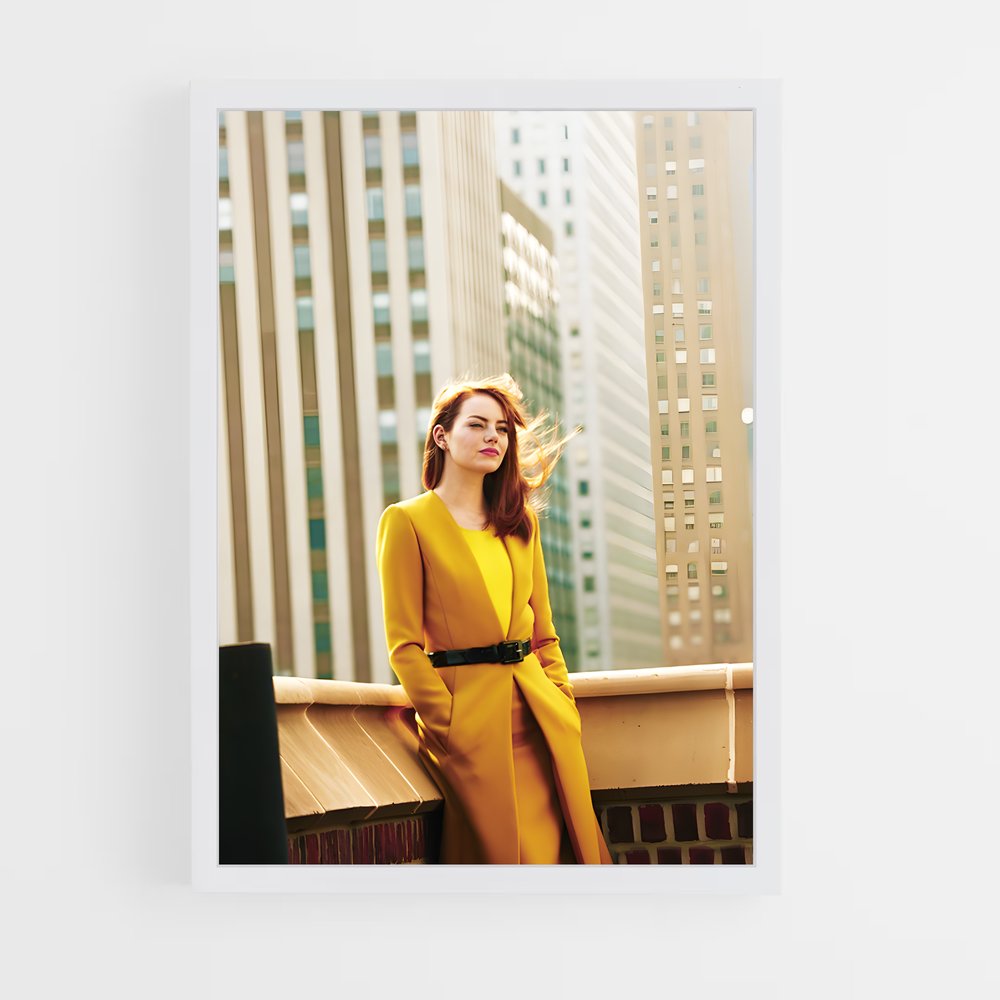 ap-emma stone-4 cadre Blanc