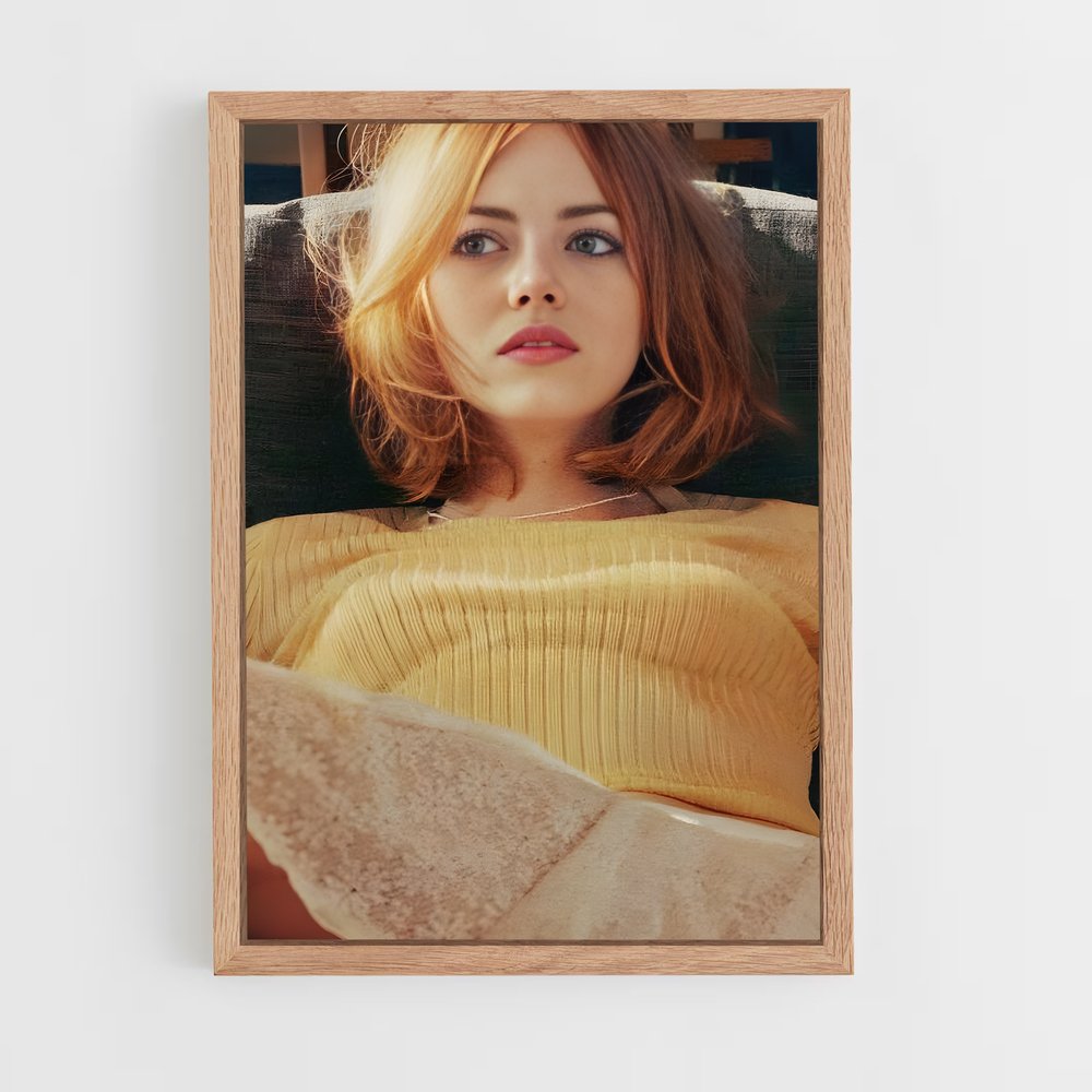 ap-emma stone-9 cadre Bois clair