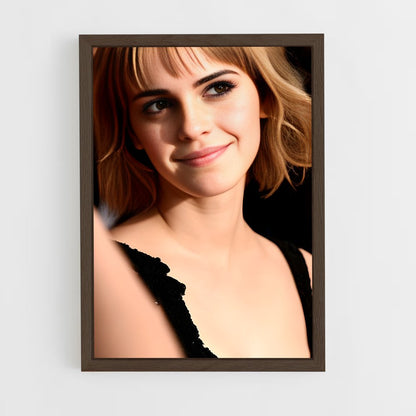 ap-emma watson-9 cadre Bois foncé
